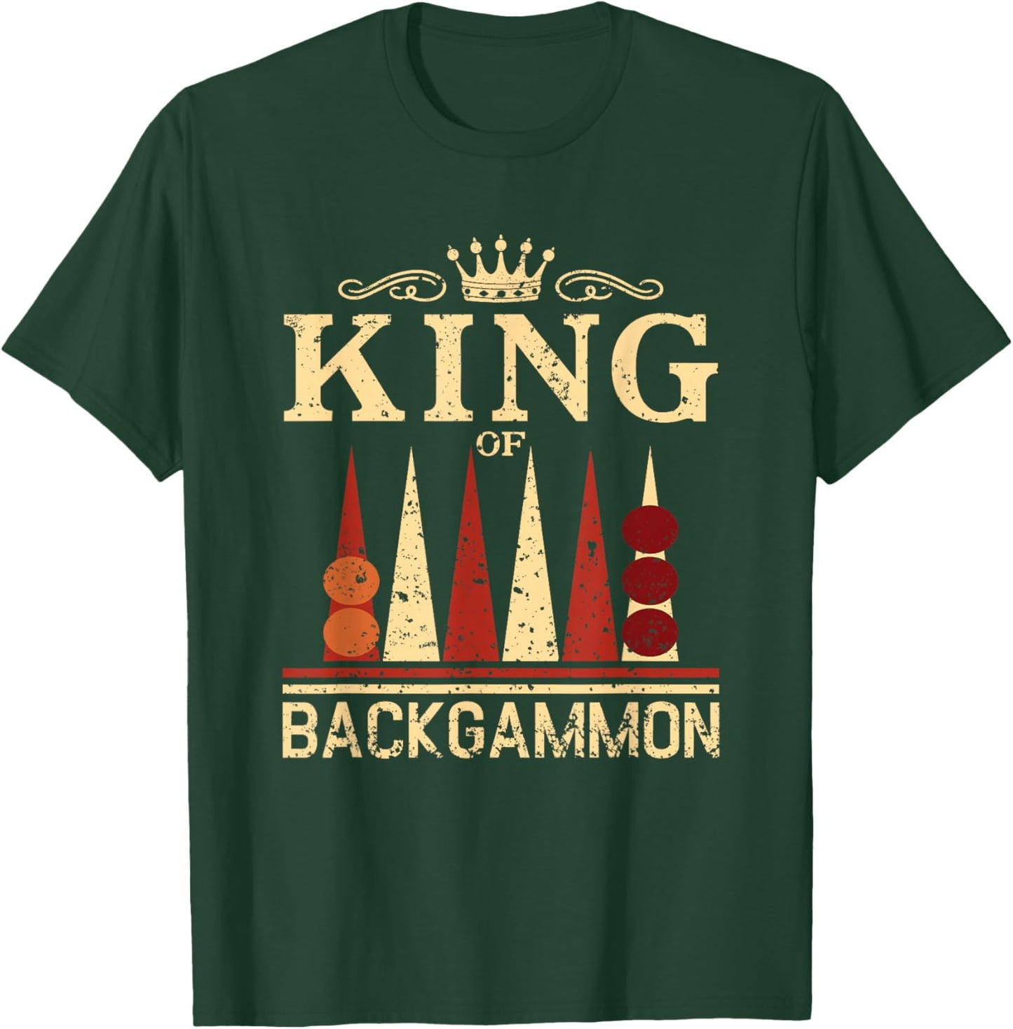 King of Backgammon T-Shirt - T-Shirt | Forest