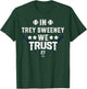 We Trust in Trey Sweeney Detroit Baseball MLBPA T-Shirt - T-Shirt | Forest