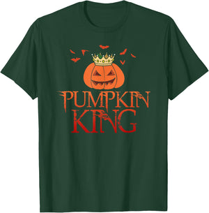 The Pumpkin King Crown Halloween Jack O Lantern scary face T-Shirt - T-Shirt | Forest