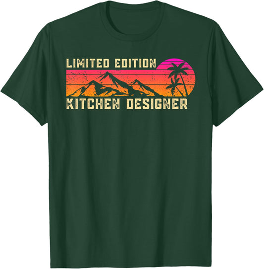 Kitchen Designer Job Birthday Worker Professional T-Shirt - T-Shirt | Forest