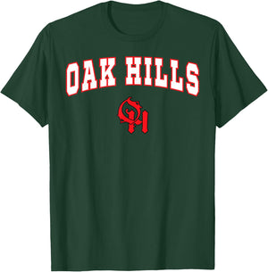 Oak Hills High School Highlanders C2 T-Shirt - T-Shirt | Forest