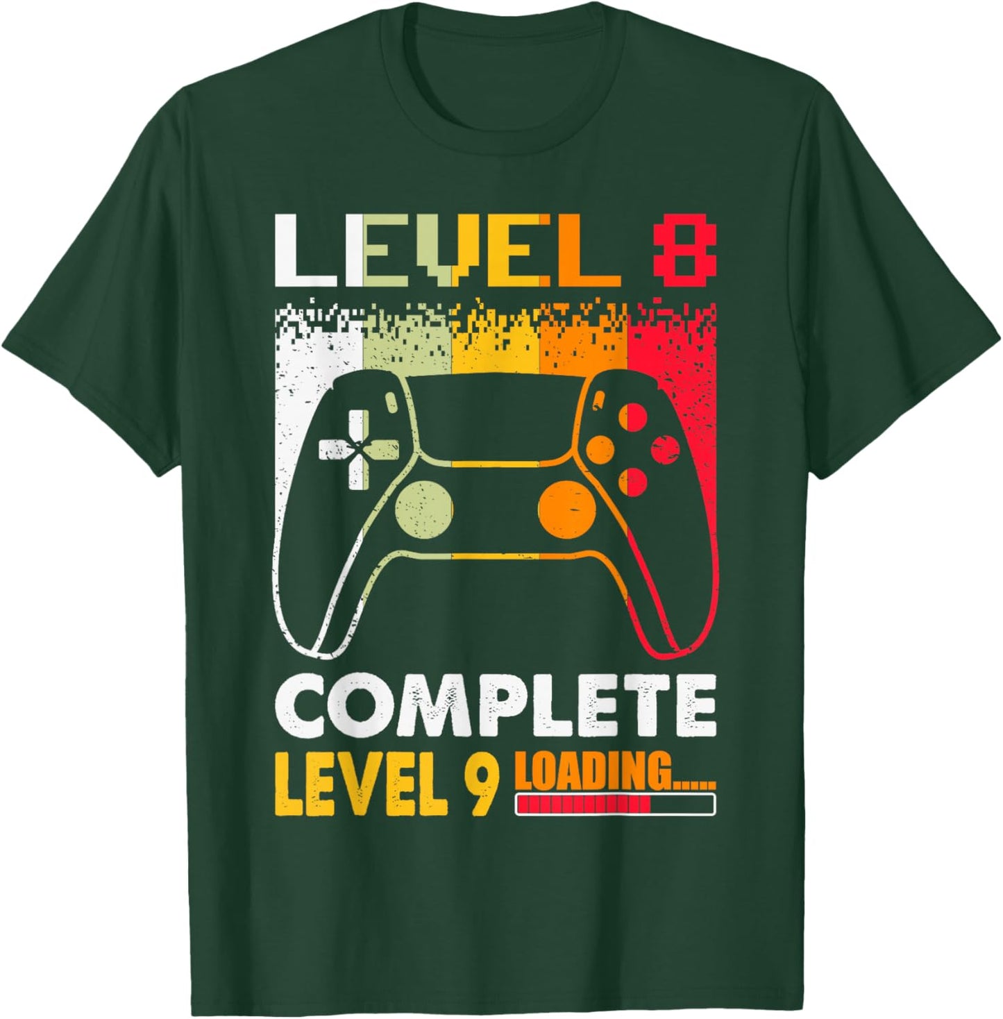 Level 8 Complete Level 9 Loading 8th Wedding Anniversary T-Shirt - T-Shirt | Forest