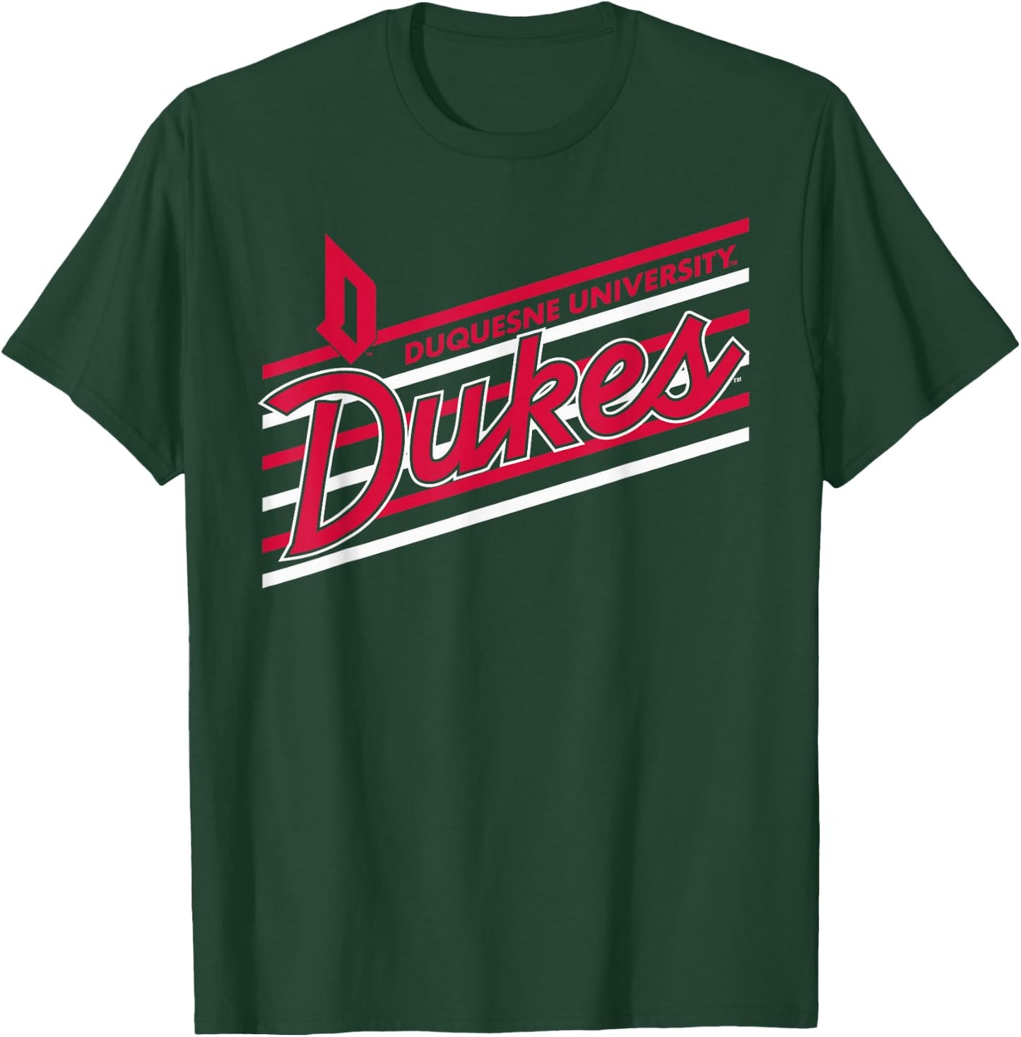 Duquesne Dukes Retro Performer Navy Officially Licensed T-Shirt - T-Shirt | Forest
