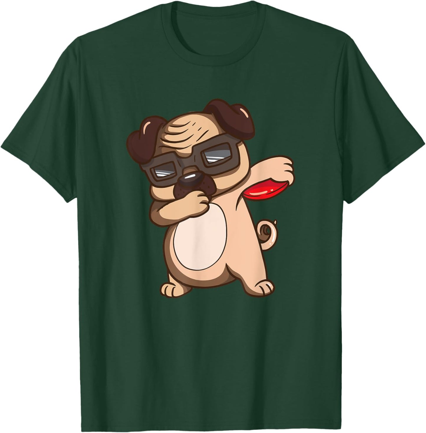 Disc Golf Pug Dog Shirt Kids Funny Disc Golf Gifts T-Shirt - T-Shirt | Forest