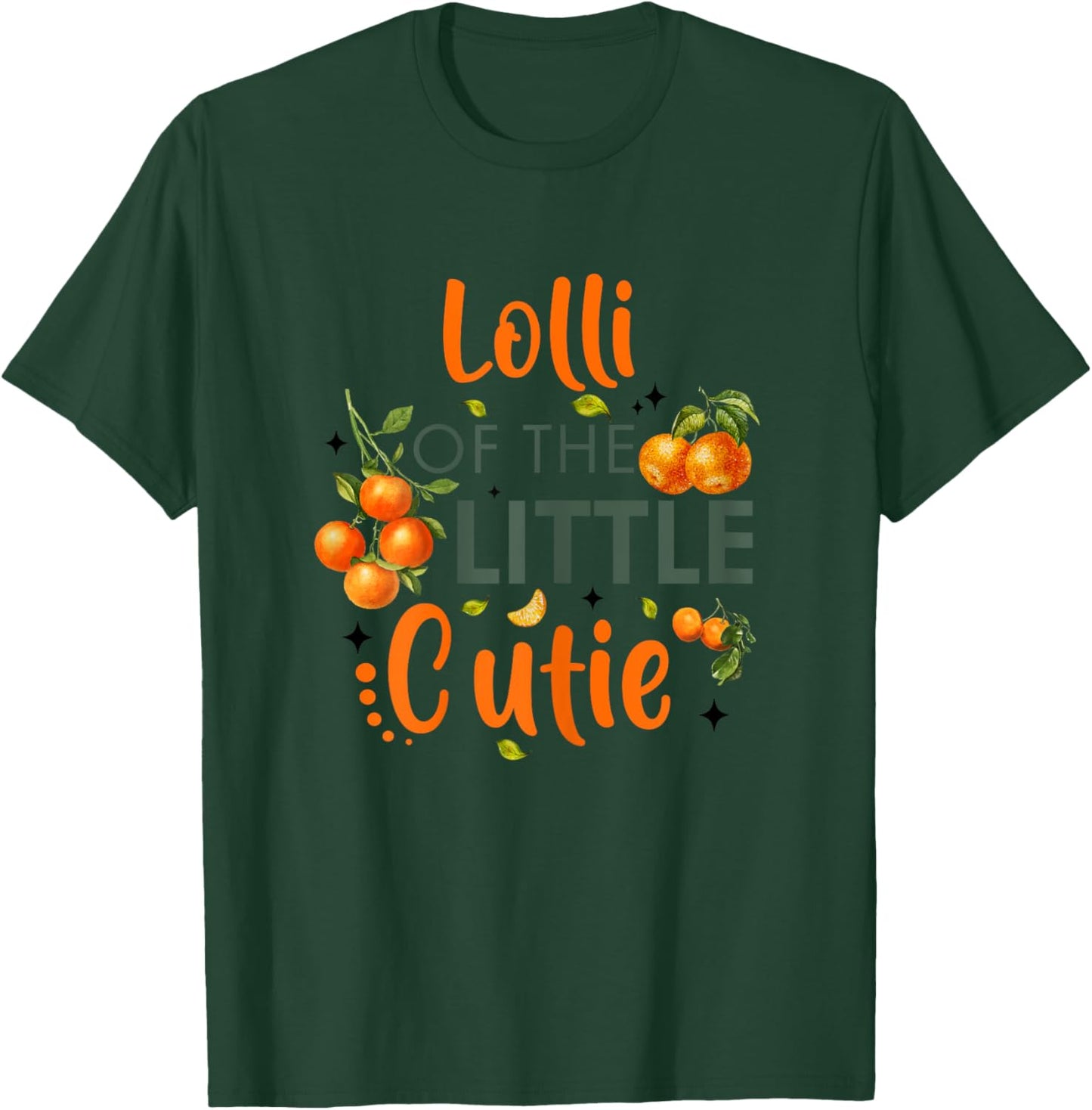 Lolli Of The Little Cutie Orange 1st Birthday Party T-Shirt - T-Shirt | Forest