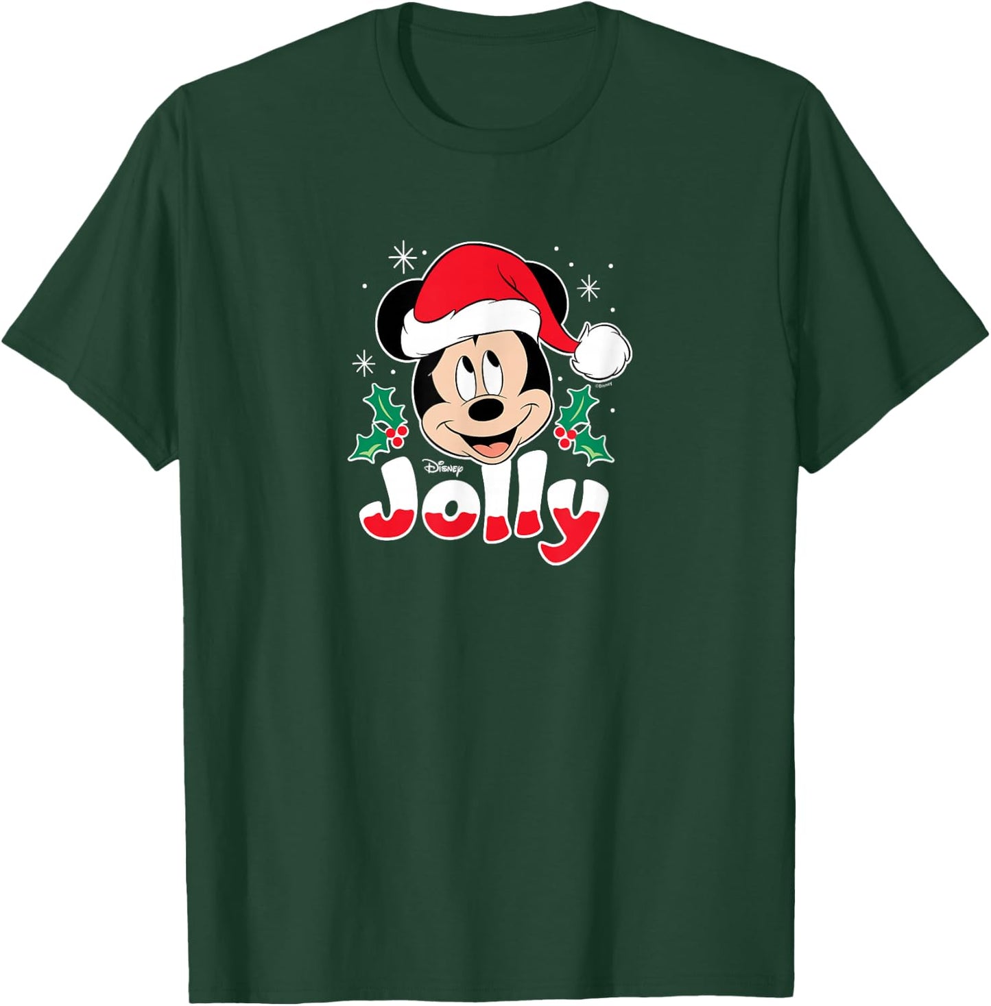Disney - Mickey Jolly Christmas Santa T-Shirt - T-Shirt | Forest