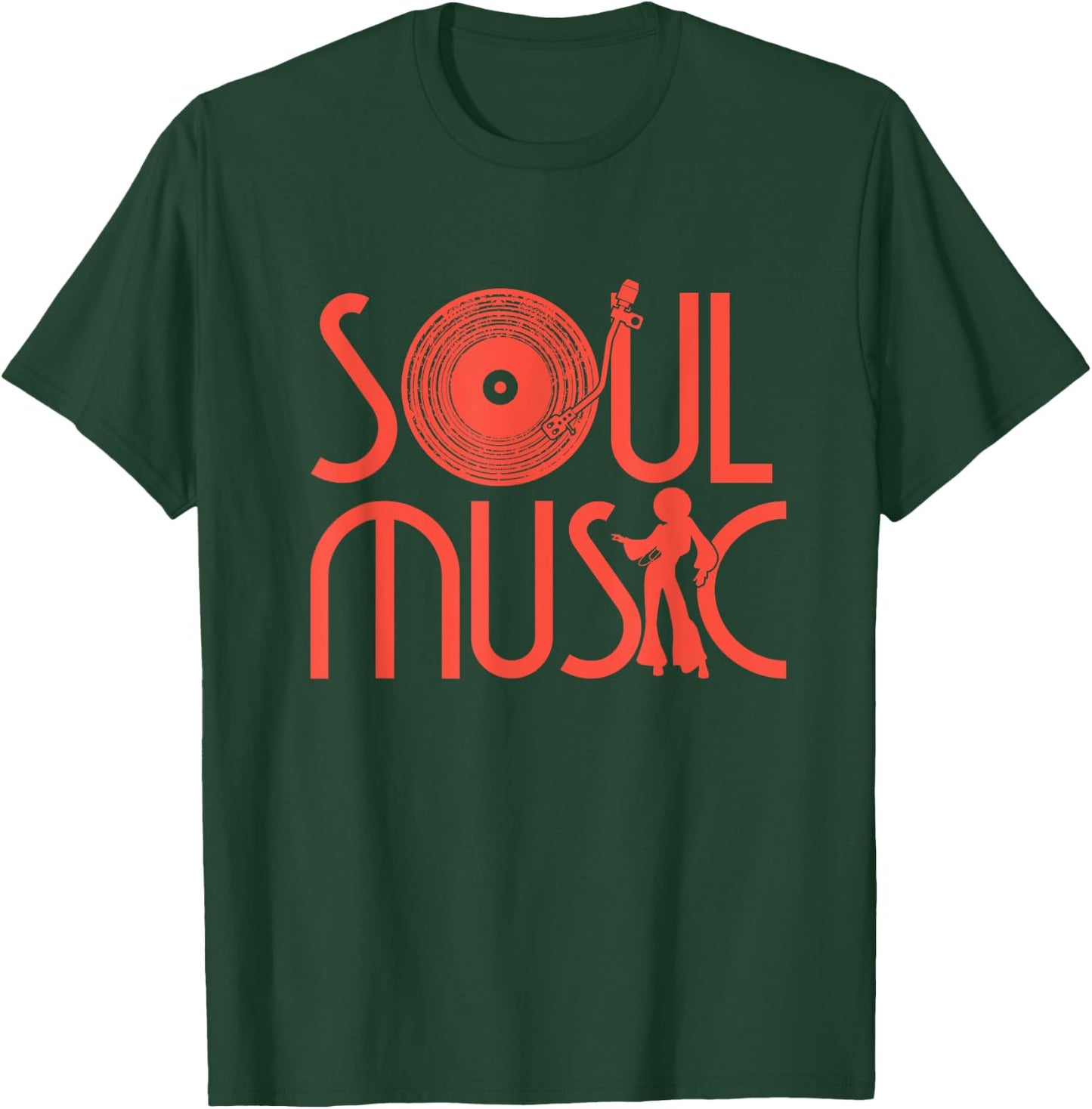 Funk Shirt Vintage 70s Costume Music Turntable | Rare Soul T-Shirt - T-Shirt | Forest