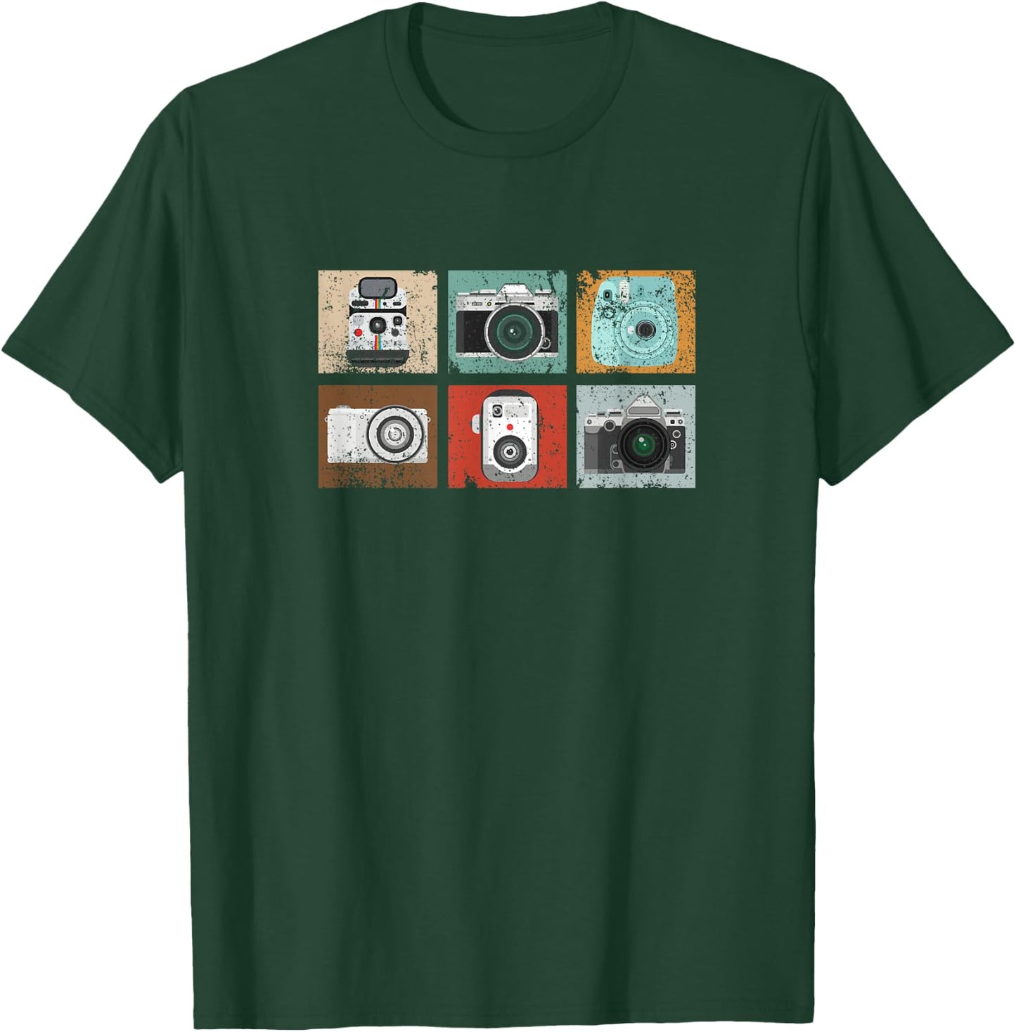 Vintage Retro Camera T-Shirt - T-Shirt | Forest
