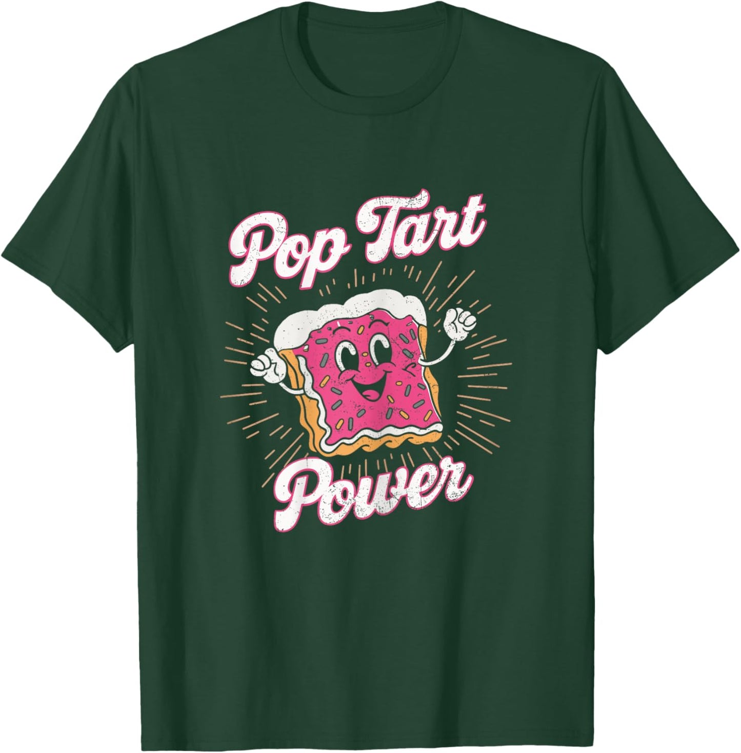 Pop Tart Power! Funny Gym Exercise Poptart Kawaii Grunge T-Shirt - T-Shirt | Forest