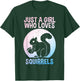 Funny Squirrel Designs For Girls Women Mom Chipmunk Lovers T-Shirt - T-Shirt | Forest