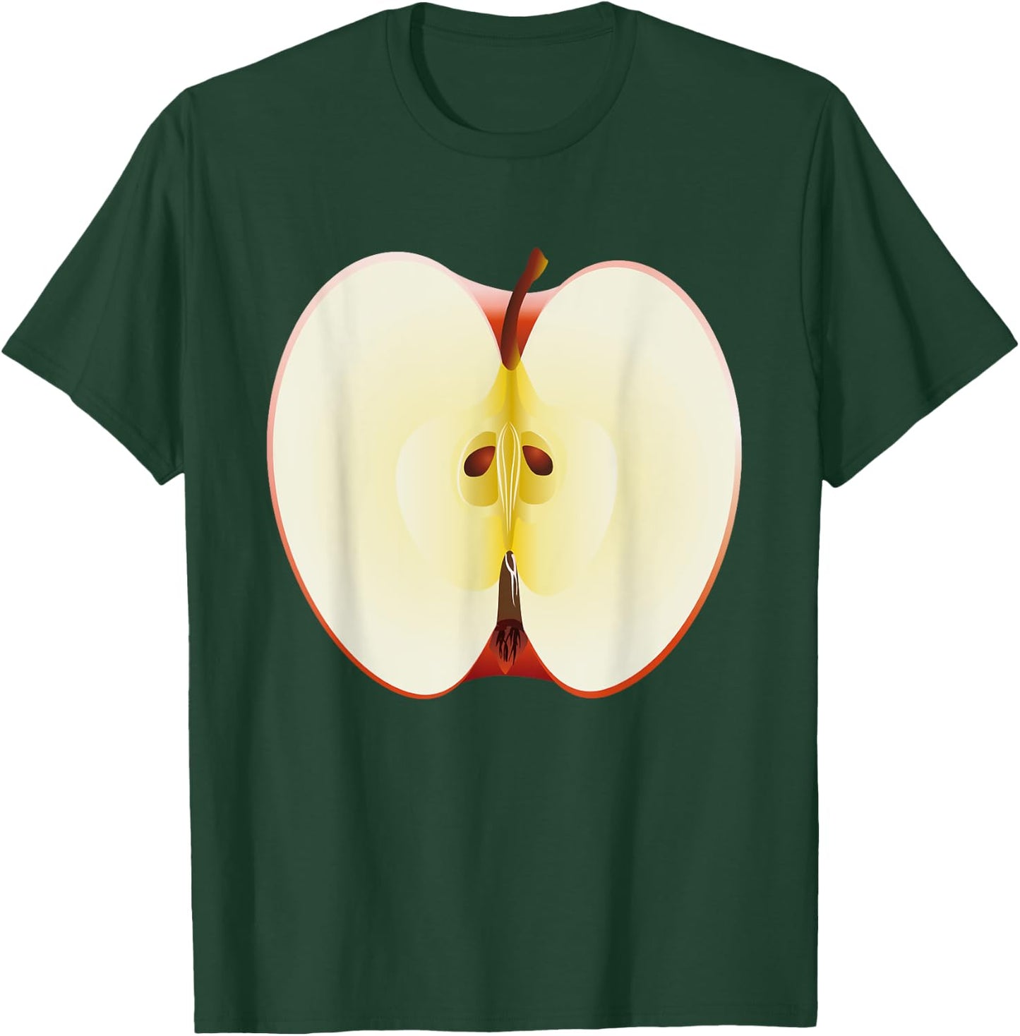 Red Apple Shirt Adult Men Women Kids Apple Costume T-Shirt - T-Shirt | Forest