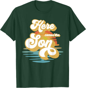 Here Comes The Son Baby Shower Family Matching T-Shirt - T-Shirt | Forest