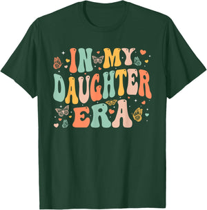 Retro Groovy In My Daughter Era Mother's Day Kids Girls T-Shirt - T-Shirt | Forest