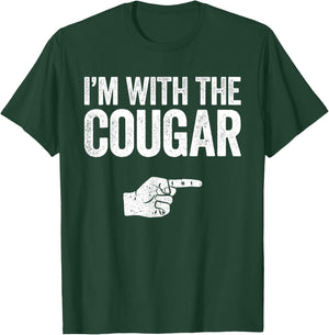 I'm With The Cougar Matching Cougar Costume Shirt T-Shirt - T-Shirt | Forest
