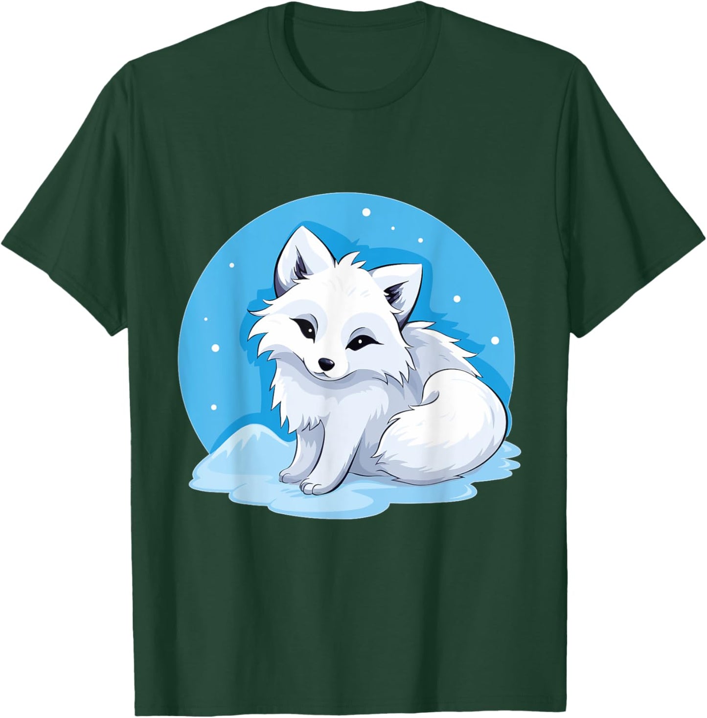 Arctic Fox Artic Animals Cute Artic Fox Lover Pajamas T-Shirt - T-Shirt | Forest
