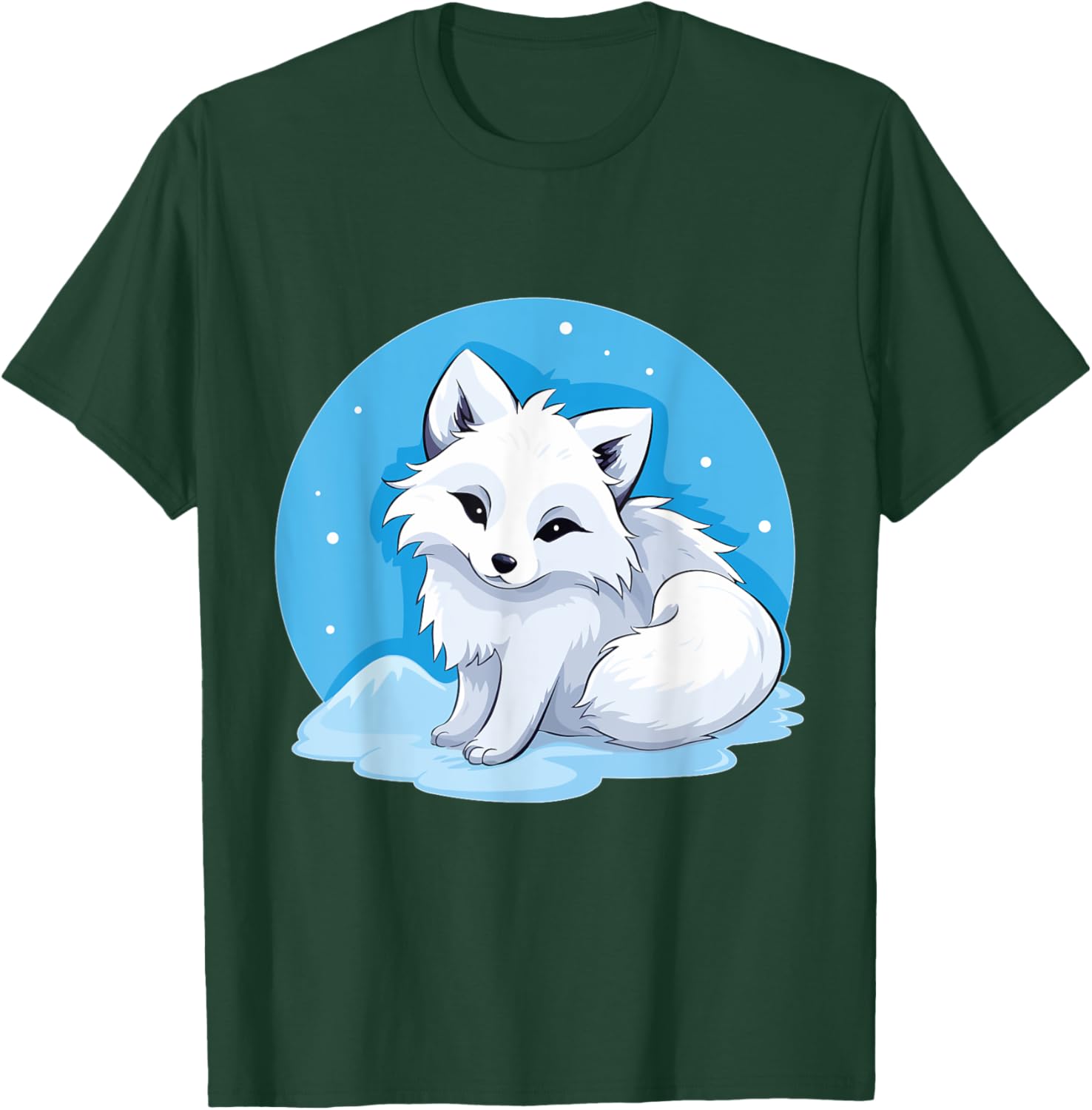 Arctic Fox Artic Animals Cute Artic Fox Lover Pajamas T-Shirt - T-Shirt | Forest