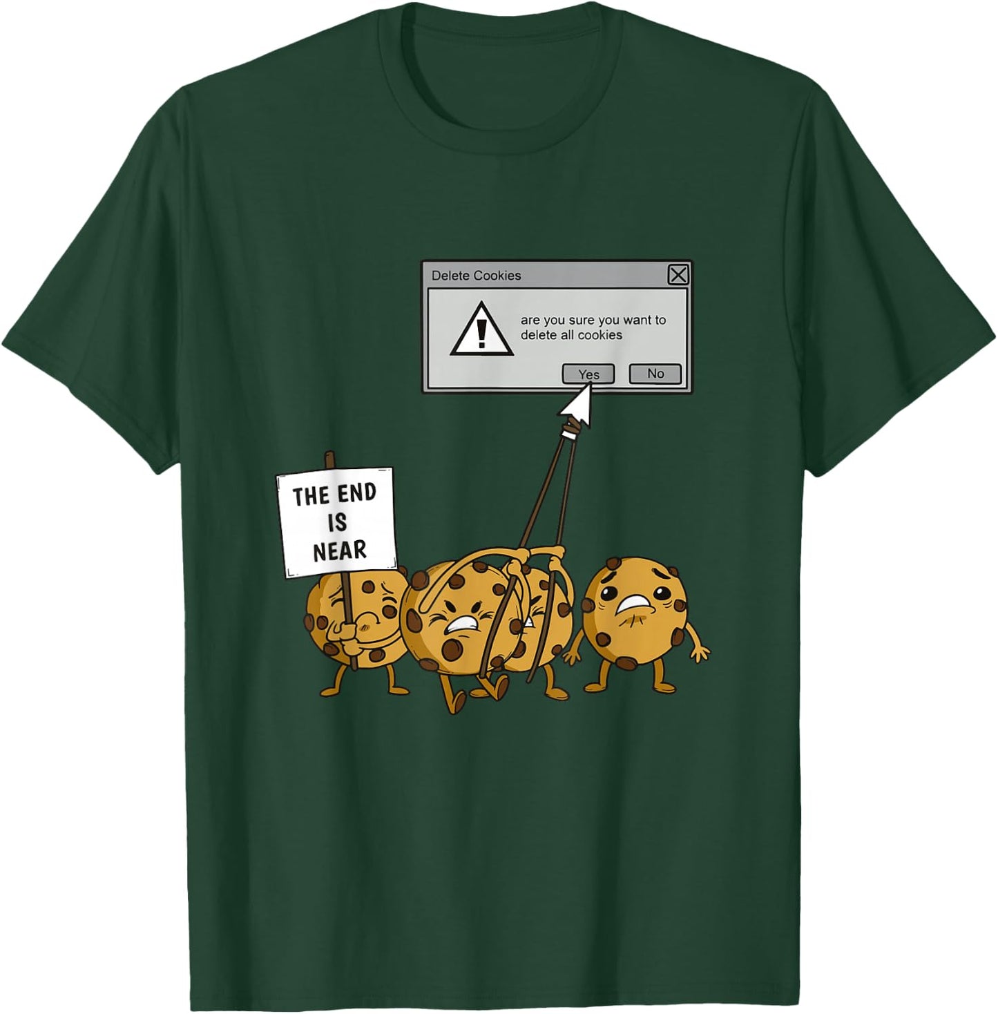 Delete All Cookies Software Engineer T-Shirt - T-Shirt | Forest