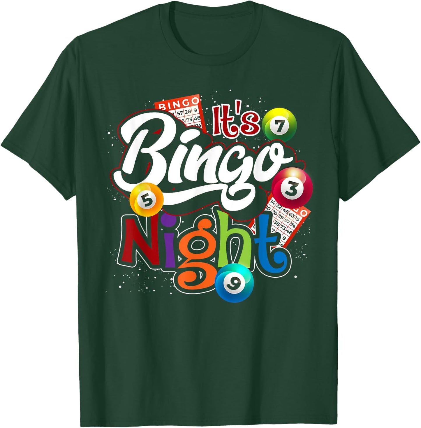 Bingo Night Gift Bingo Player Lottery Winner Gambling Bingo Small T-Shirt - T-Shirt | Forest