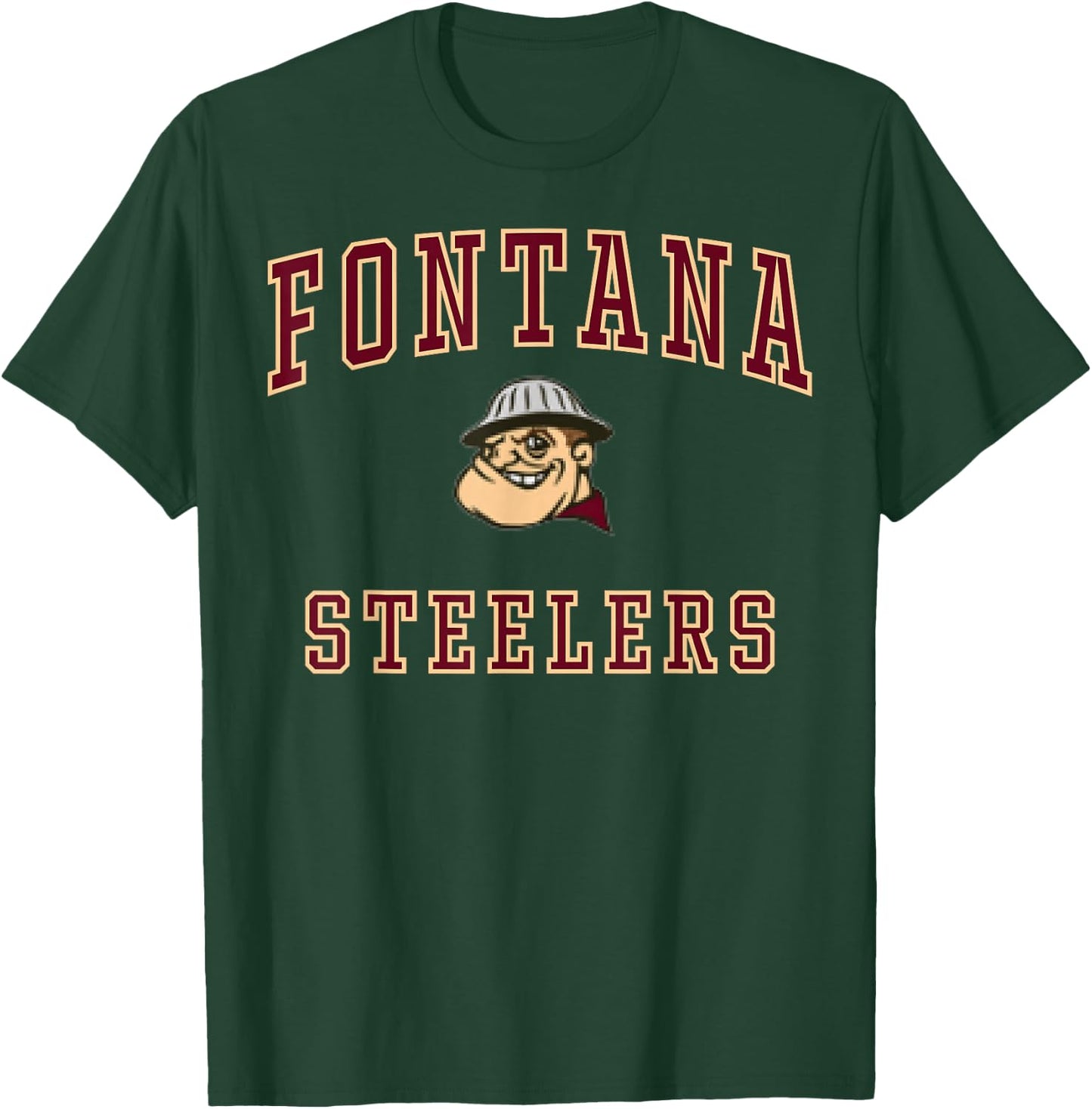 Fontana High School Steelers C1 T-Shirt - T-Shirt | Forest