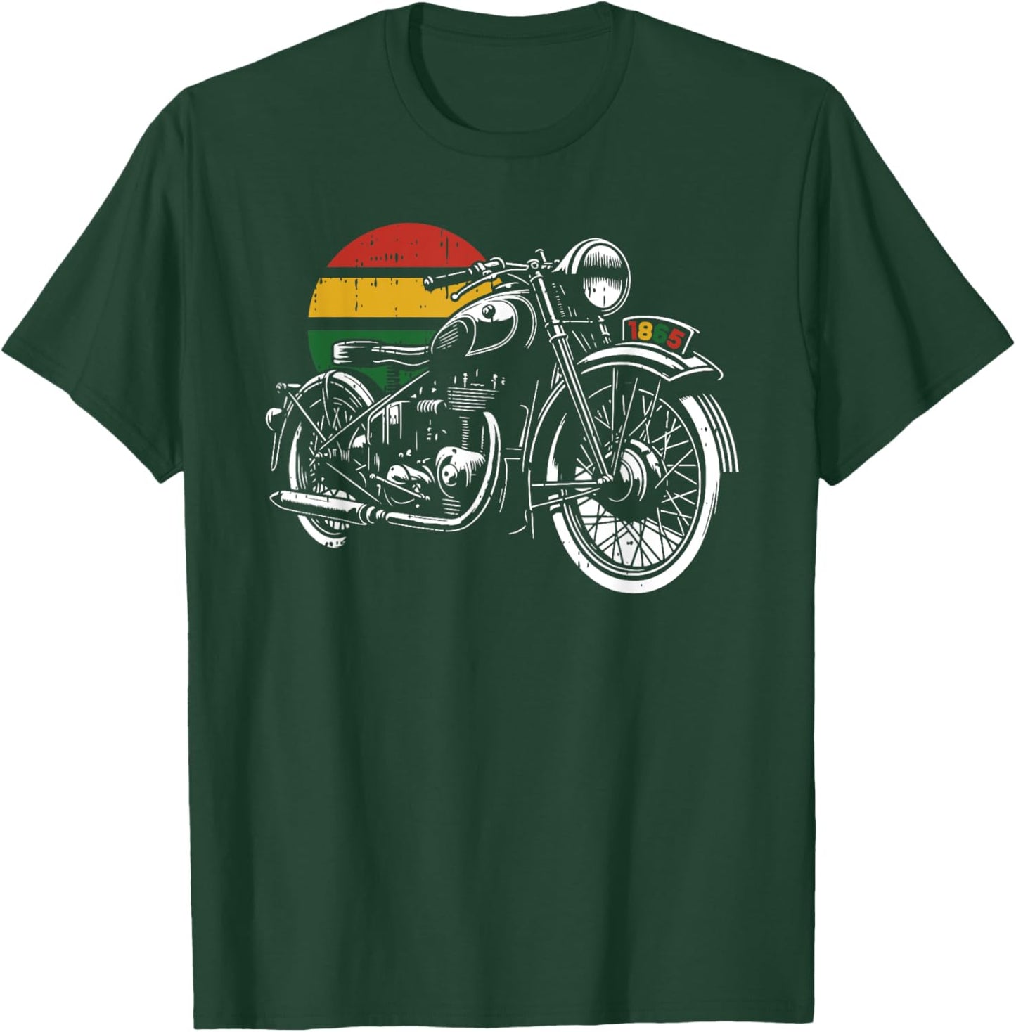 Pan African Motorcycle Juneteenth BLM Black History Men T-Shirt - T-Shirt | Forest