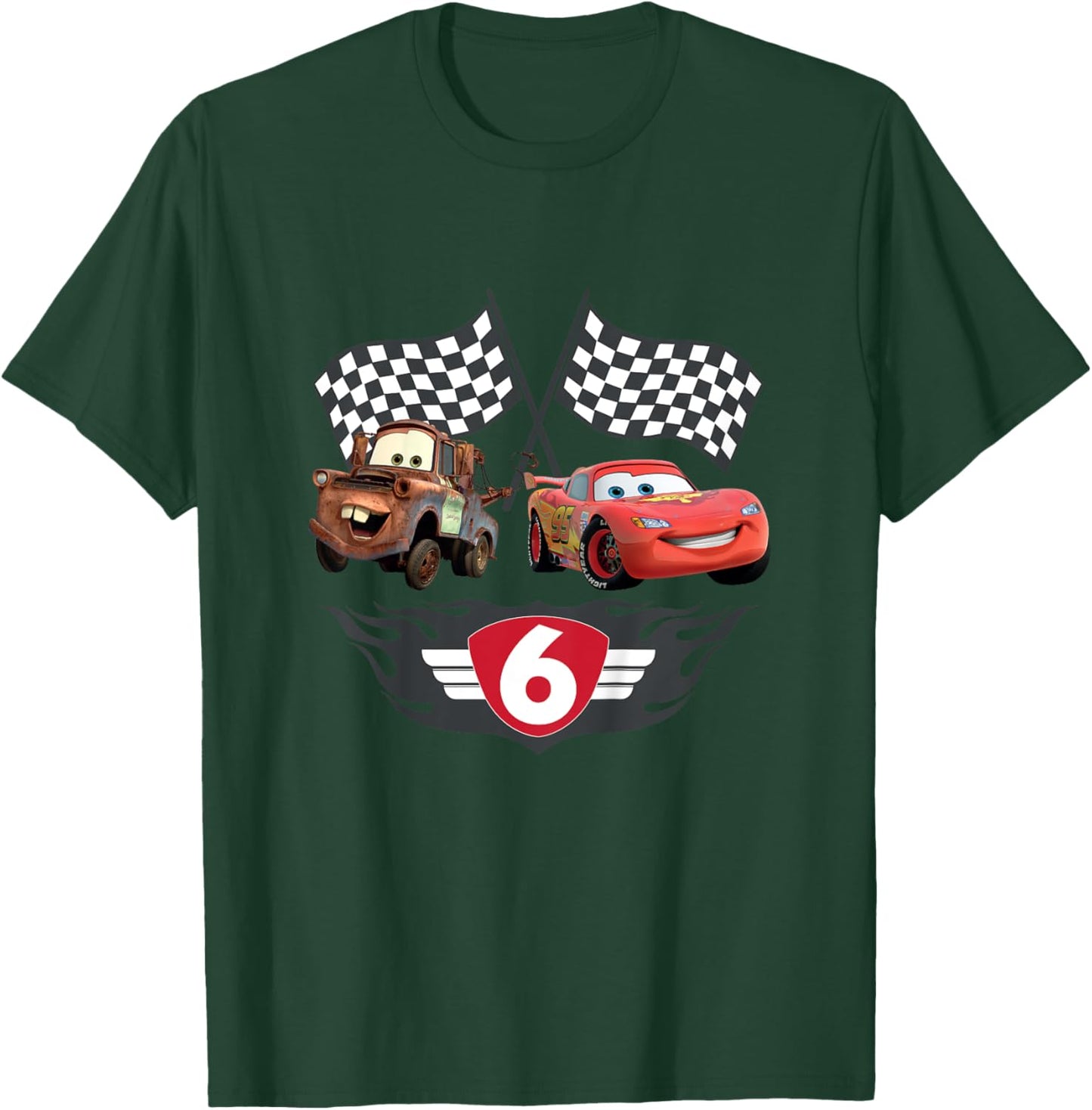 Kinder Cars 6 Geburtstag T-Shirt - T-Shirt | Forest