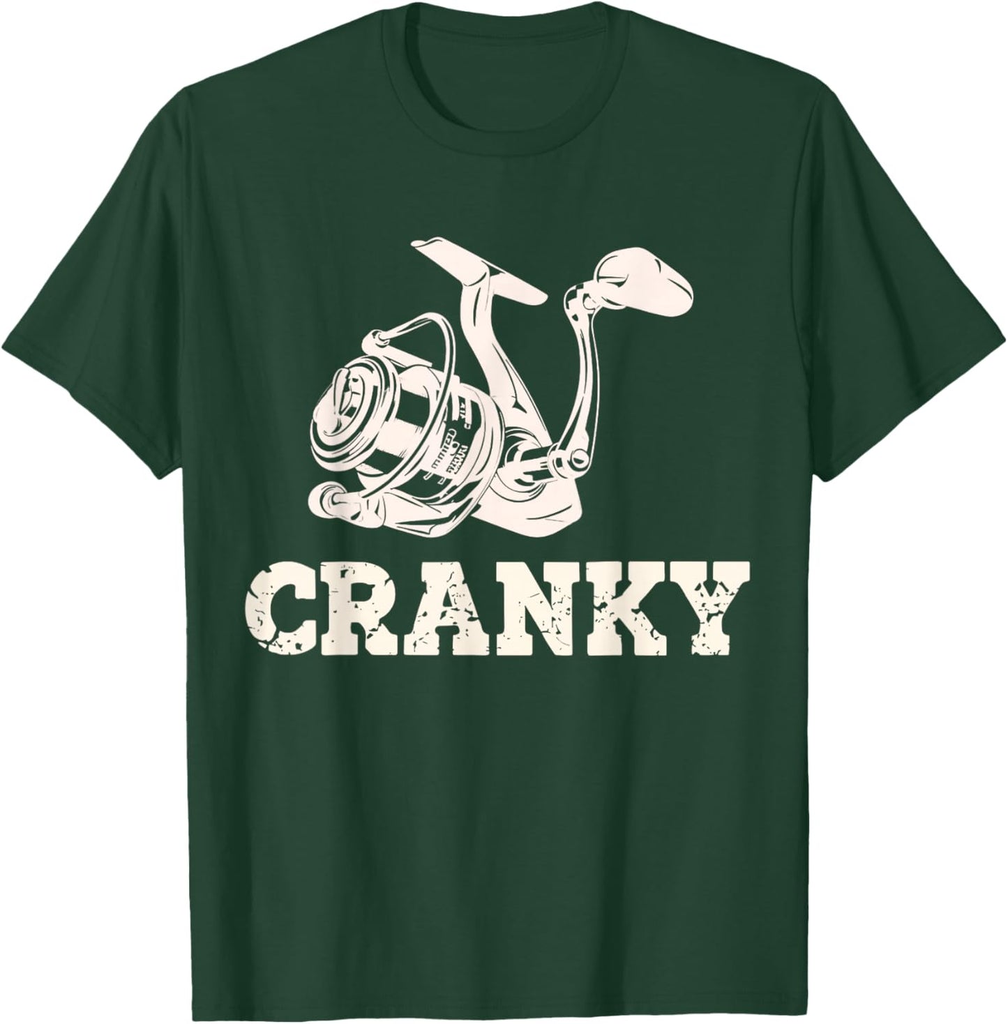 Cranky Fishing Lovers Gift , Women, Boys and Girls T-Shirt - T-Shirt | Forest