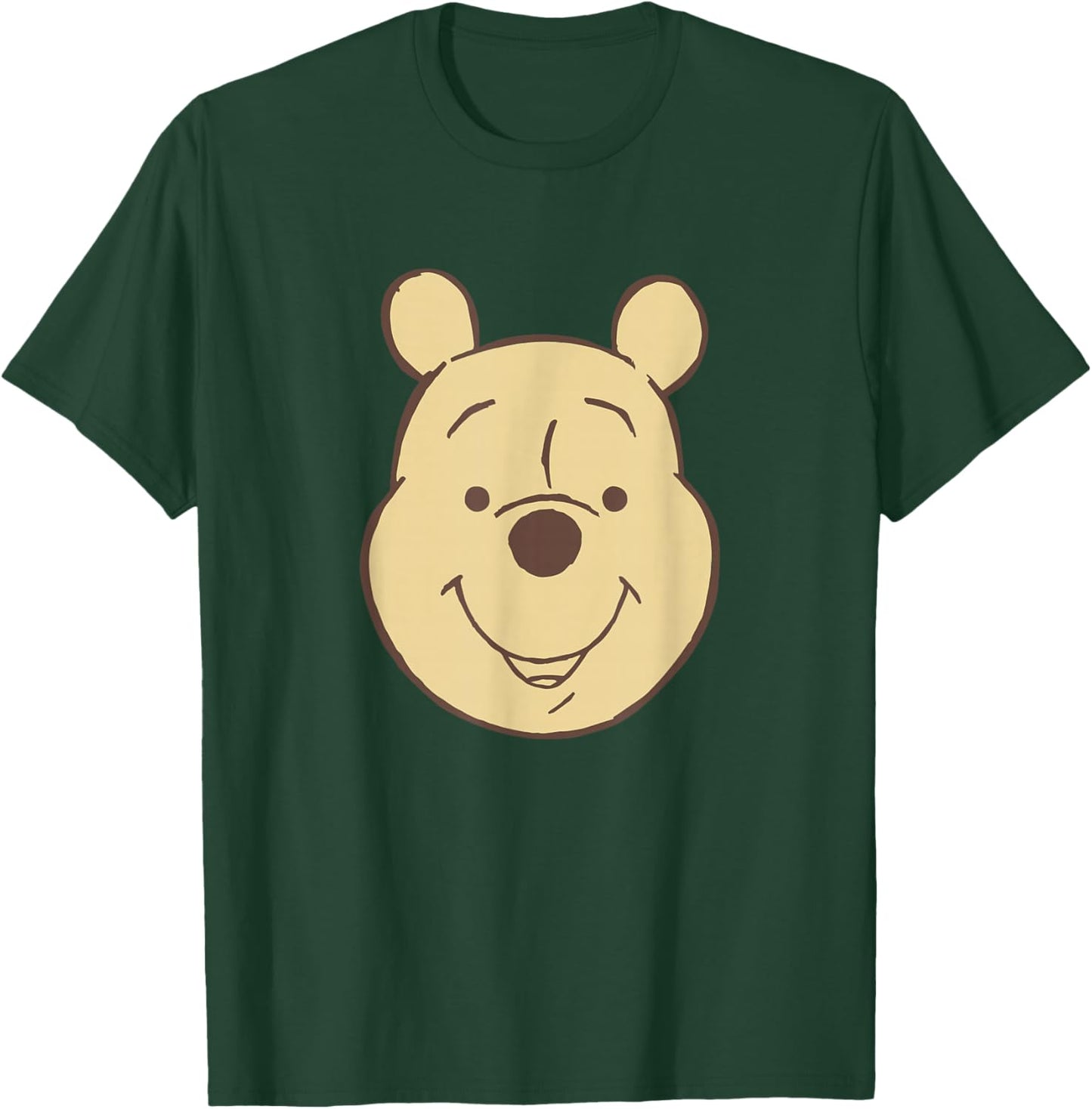 Disney Winnie The Pooh Classic Vintage Bear Big Face T-Shirt - T-Shirt | Forest