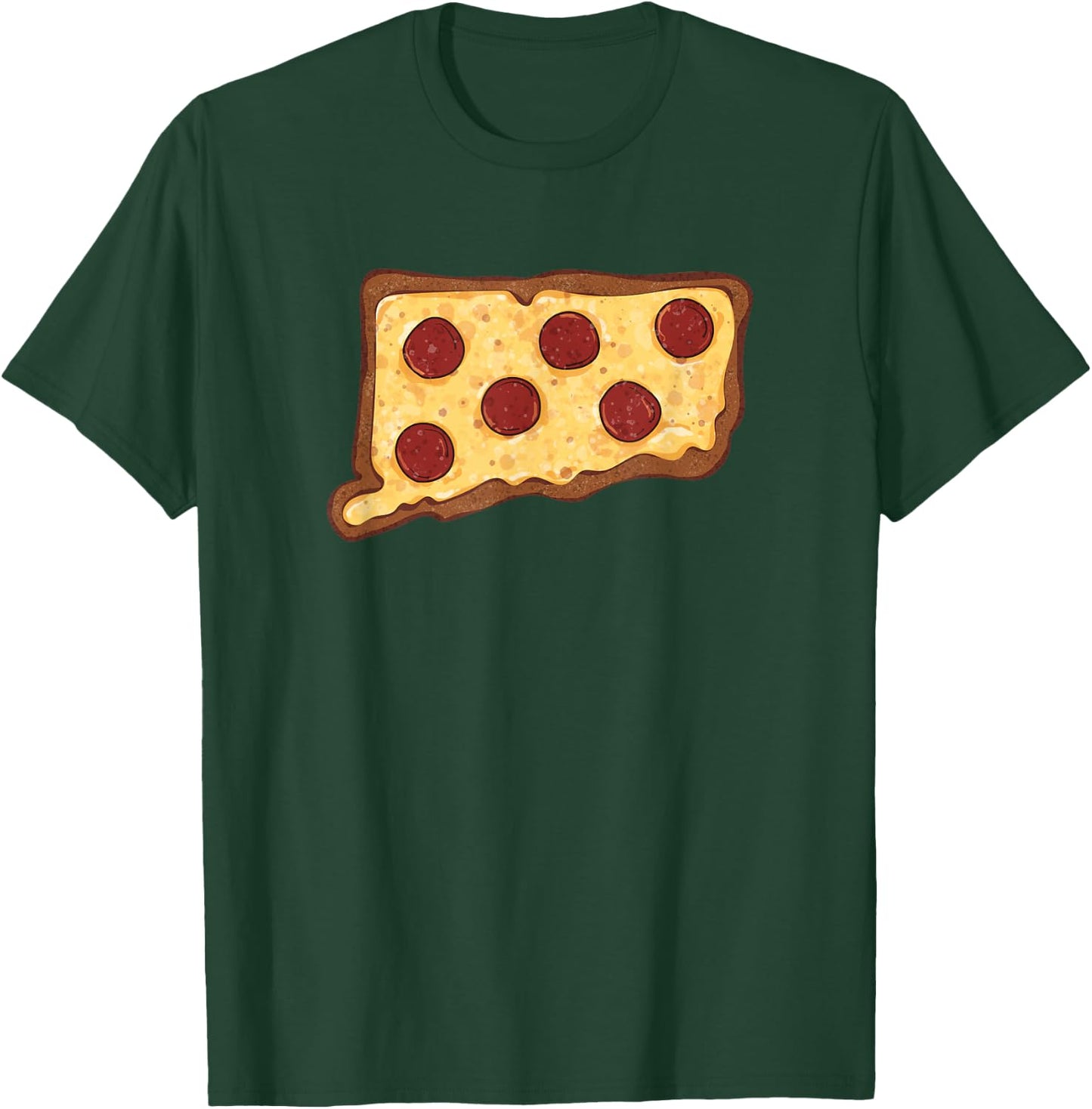 Connecticut Pizza T-Shirt - T-Shirt | Forest