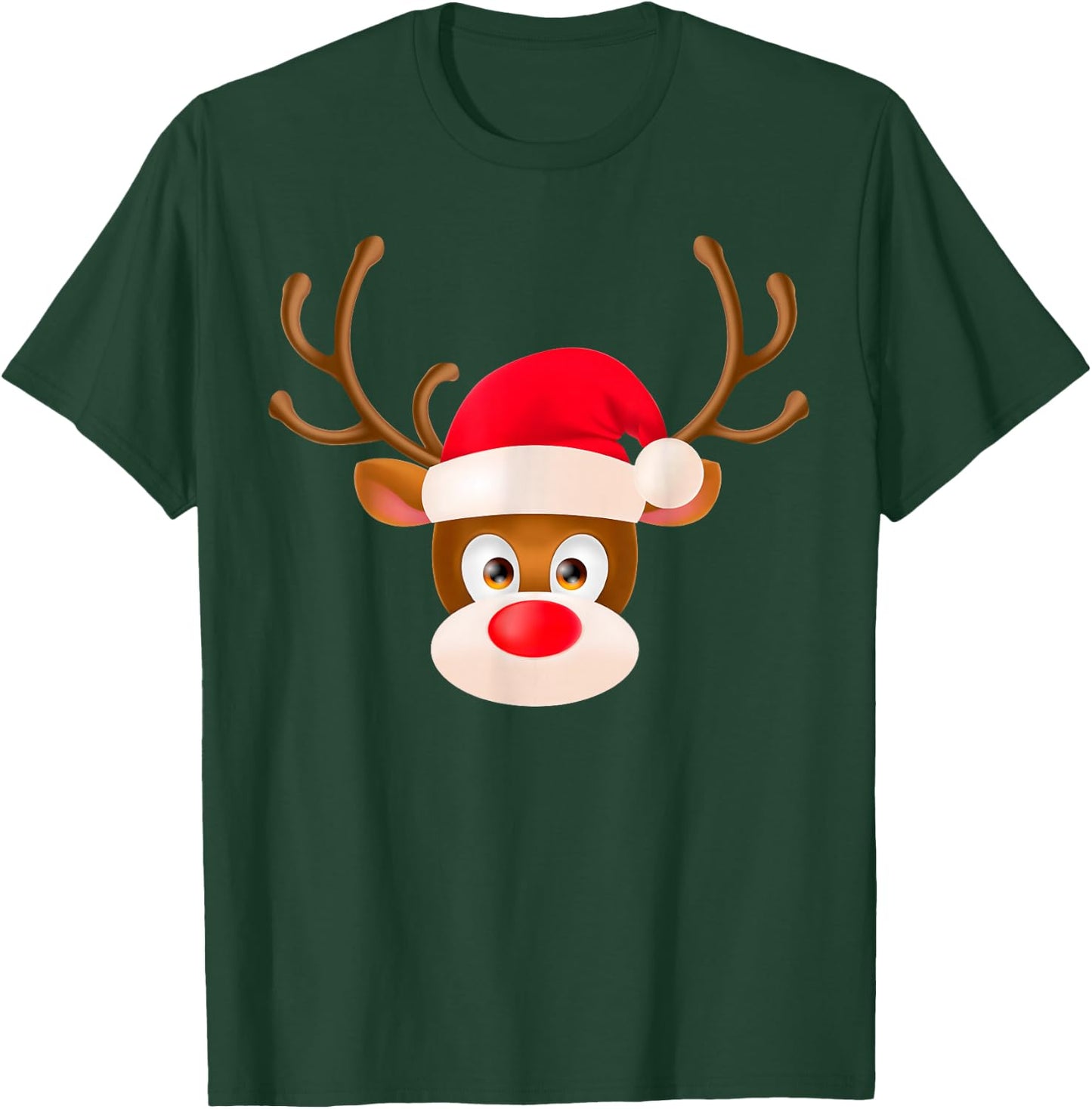 Rudolph The Red Nose Reindeer Christmas Pajama Girl Boy T-Shirt - T-Shirt | Forest