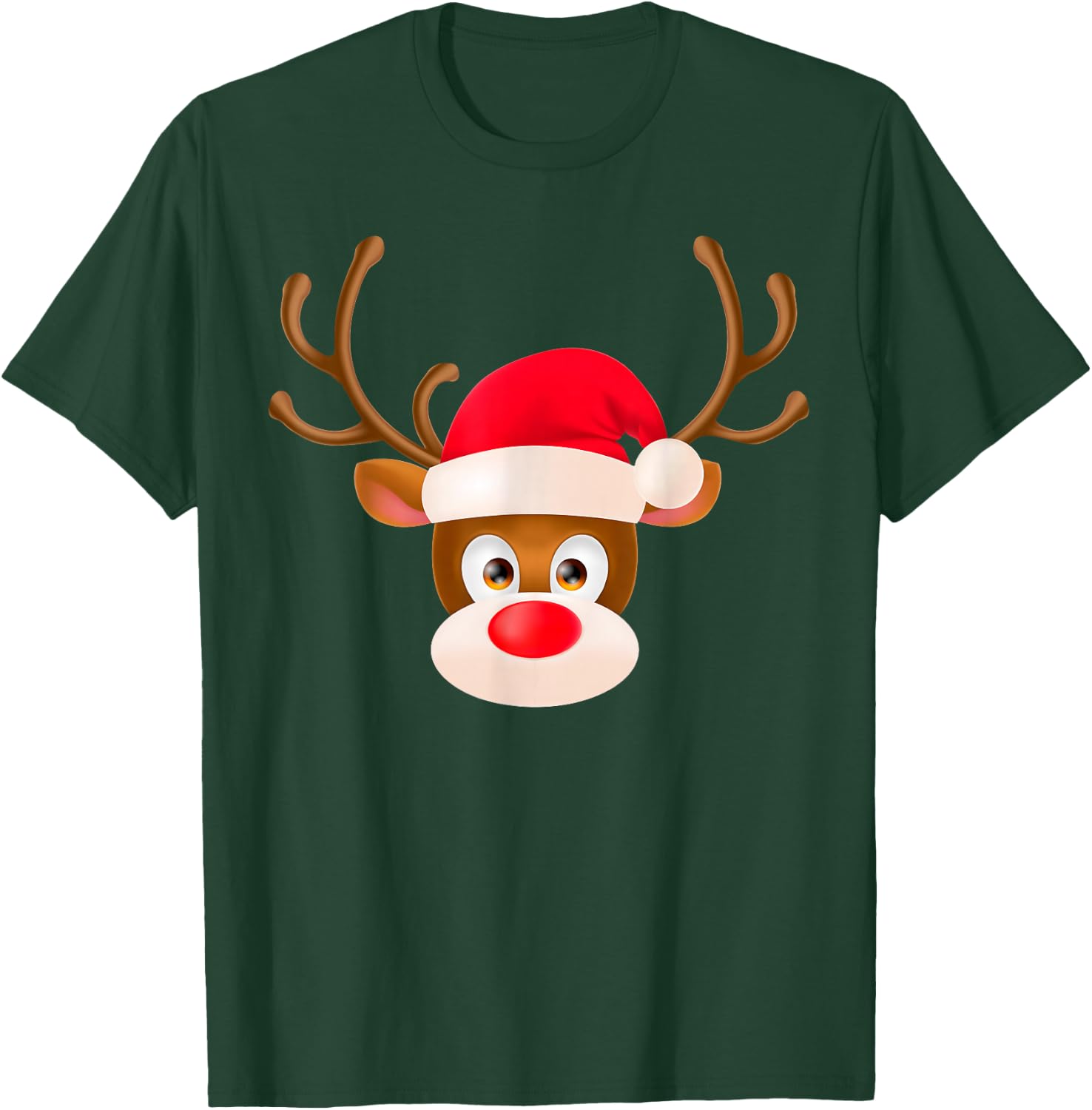 Rudolph The Red Nose Reindeer Christmas Pajama Girl Boy T-Shirt - T-Shirt | Forest