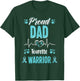 proud Dad Tourette syndrome warrior awareness ribbon T-Shirt - T-Shirt | Forest