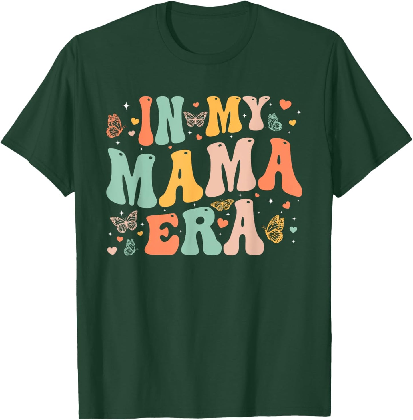 Retro Groovy In My Mama Era Mother's Day Gifts Women T-Shirt - T-Shirt | Forest
