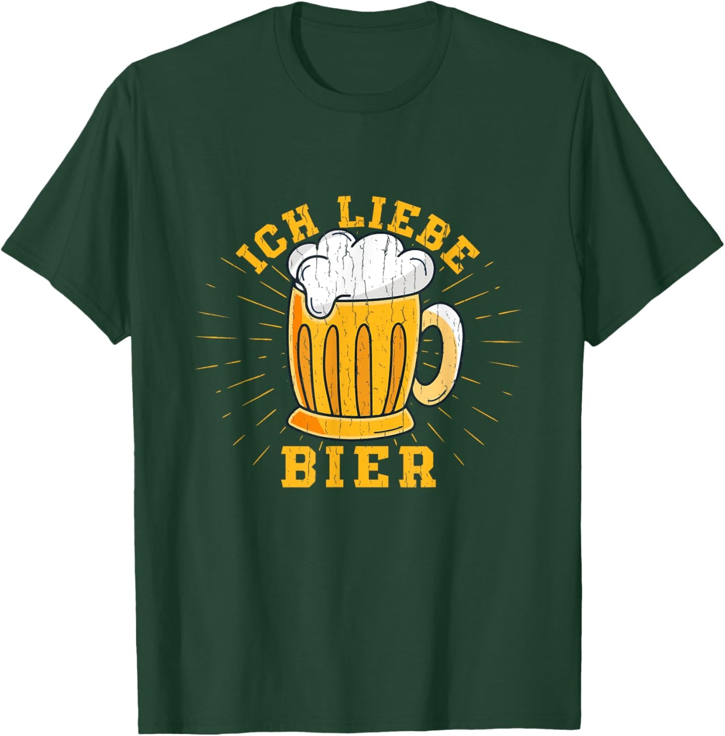 Oktoberfest Ich Liebe Bier Funny German Costume Men Women T-Shirt - T-Shirt | Forest
