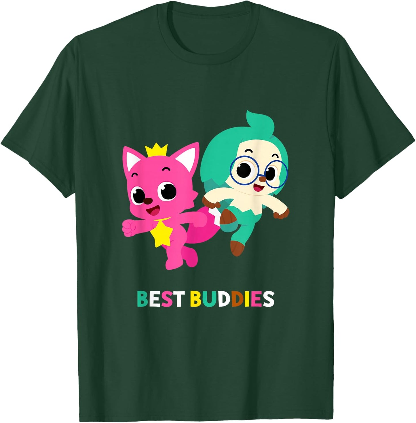 Pinkfong Wonderstar Best Buddies Pinkfong and Hogi T-Shirt - T-Shirt | Forest