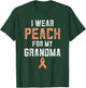 Uterine Cancer Fight Endometrial I Wear Peach For My Grandma T-Shirt - T-Shirt | Forest