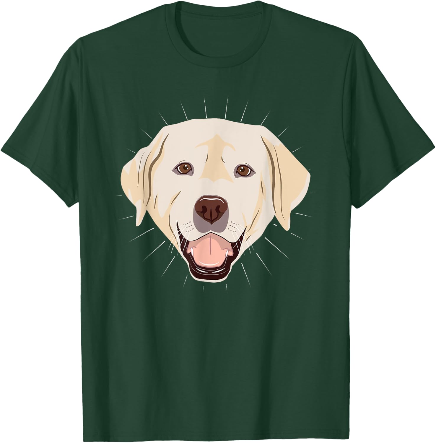 Labrador Retriever Face Art Dog Lover Gift T-Shirt - T-Shirt | Forest