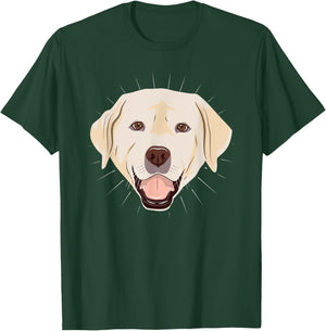 Labrador Retriever Face Art Dog Lover Gift T-Shirt - T-Shirt | Forest