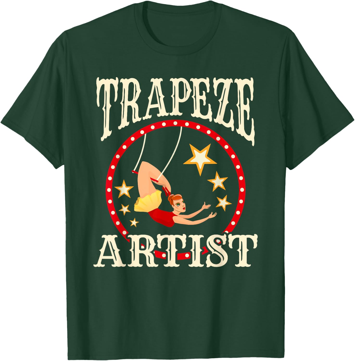 Circus - Trapeze - Trapeze Artist Costume T-Shirt - T-Shirt | Forest