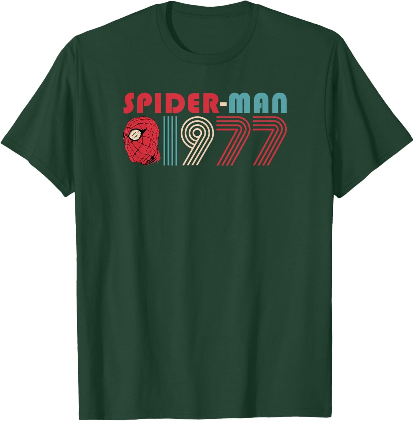 Marvel Spider-Man 60th Anniversary Spider-Man 1977 Vintage T-Shirt - T-Shirt | Forest
