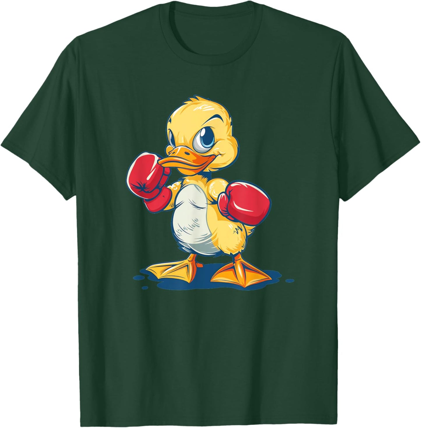 Funny Duck with boxing Gloves Costume for Ducks Lovers T-Shirt - T-Shirt | Forest