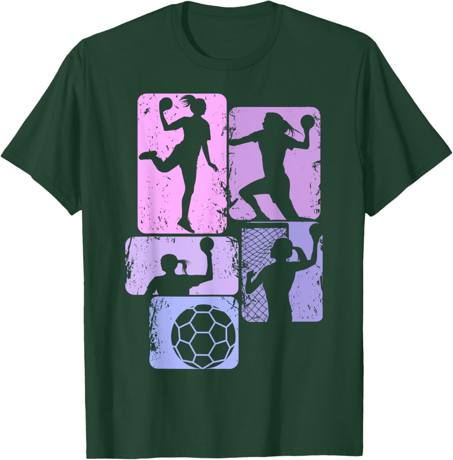 Handball Handballerin Mädchen Kinder Frauen T-Shirt - T-Shirt | Forest