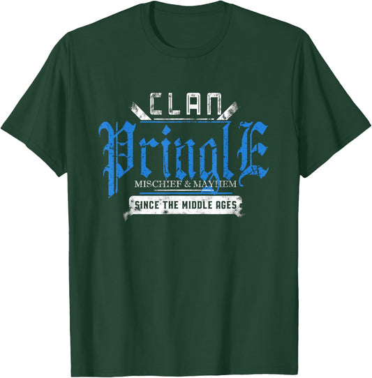 Clan Pringle Mischief and Mayhem Since The Middle Ages T-Shirt - T-Shirt | Forest
