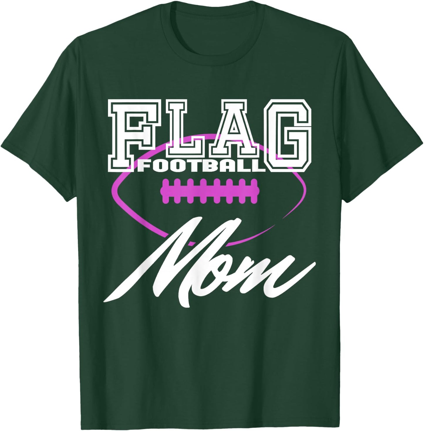 Mum Football Flag T-Shirt - T-Shirt | Forest