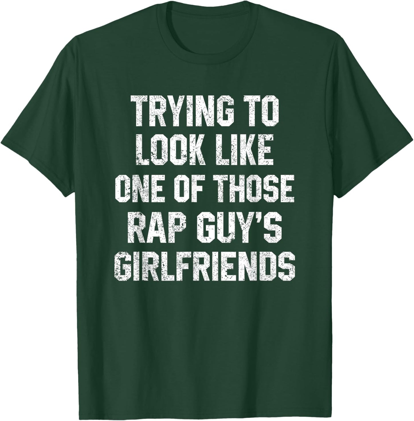 Funny Workout Quote Trying to Look Rap Guy's Sarcastic Gym T-Shirt - T-Shirt | Forest