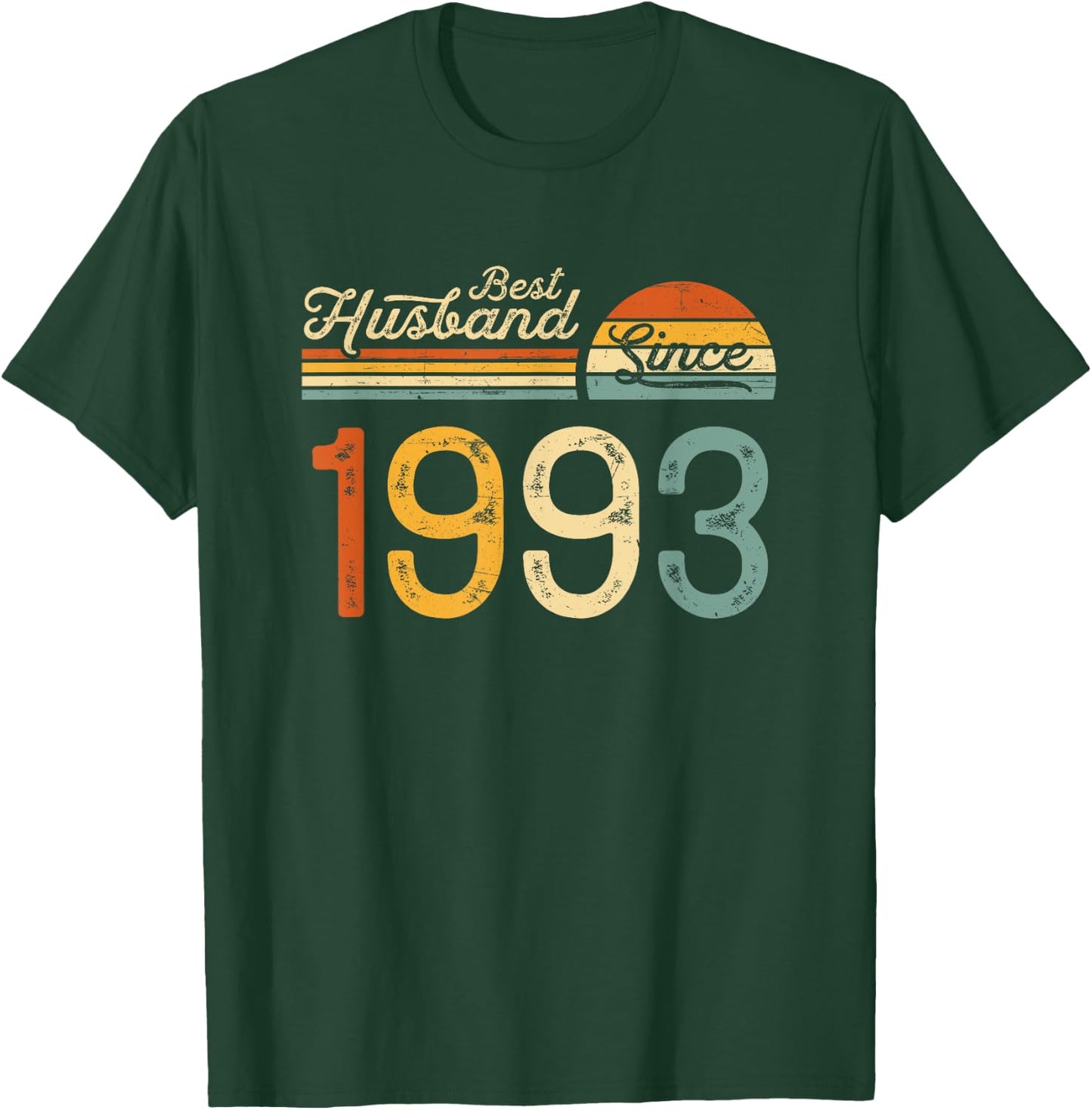 32nd wedding anniversary 32 years - Best Husband Since 1993 T-Shirt - T-Shirt | Forest