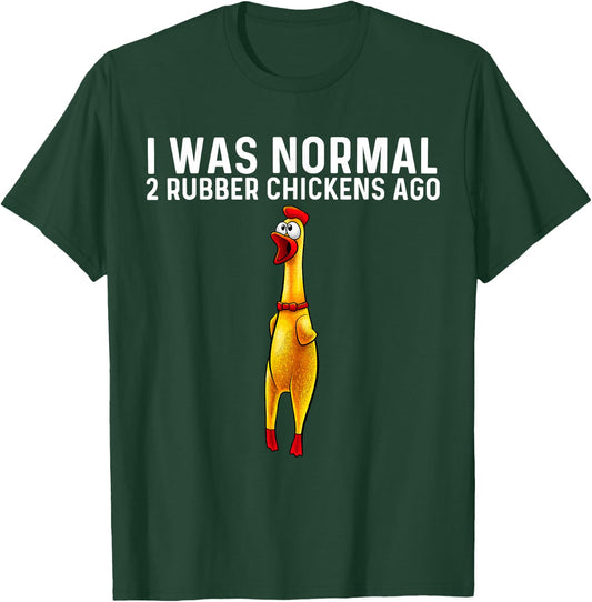 Funny Rubber Chicken Design Women Chicken Toy Lovers T-Shirt - T-Shirt | Forest