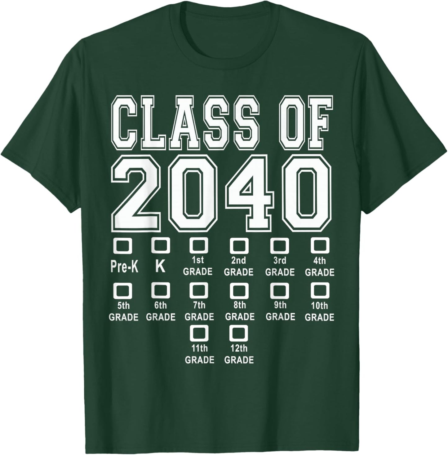 Class of 2040 T-Shirt - T-Shirt | Forest