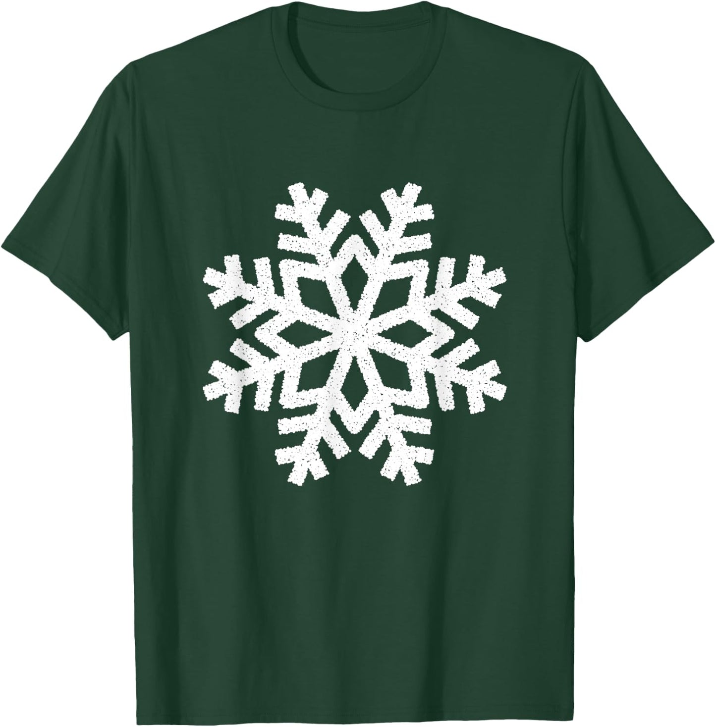 White Snowflake Cool Winter Sports Xmas Gift Men Women Kids T-Shirt - T-Shirt | Forest