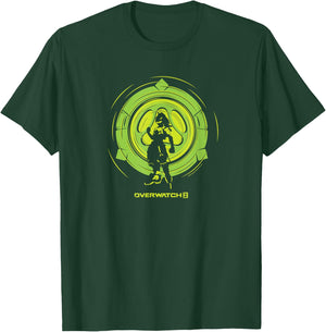 Overwatch 2 Lúcio Center Green Bullseye Logo T-Shirt - T-Shirt | Forest