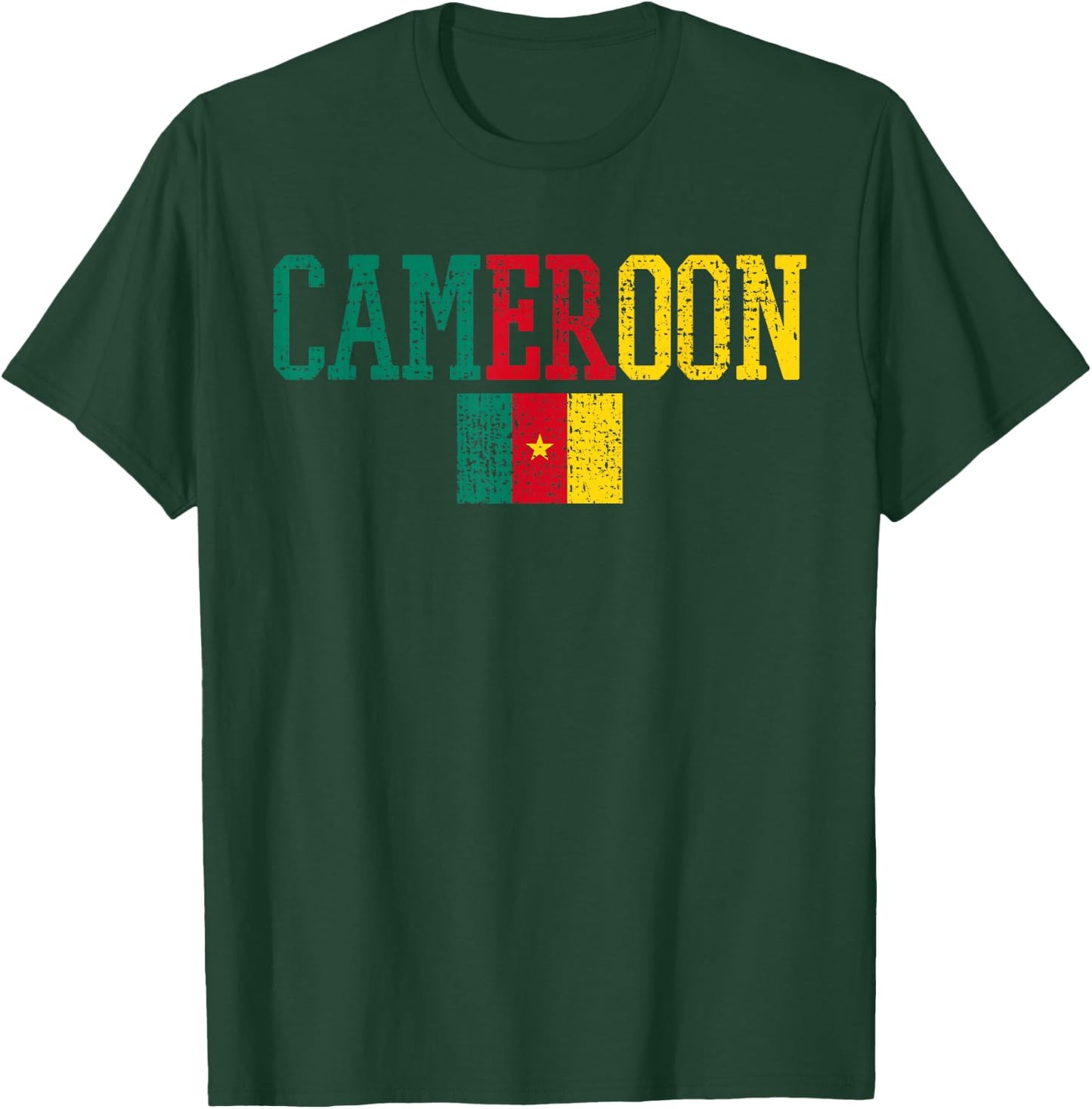 Cameroon Central Africa Flag Cameroonian T-Shirt - T-Shirt | Forest